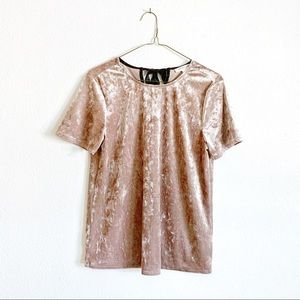 Beach Lunch Lounge Blush Velvet Shirt
